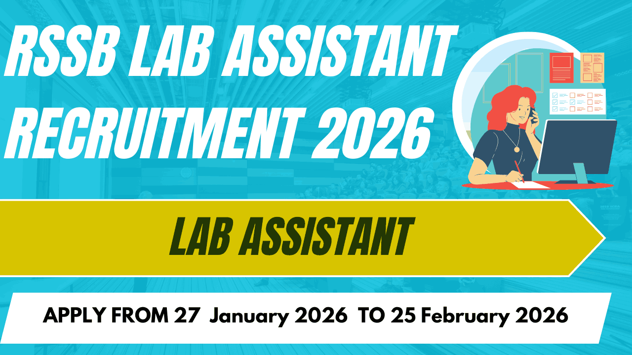 RSSB Lab Assistant Recruitment 2026