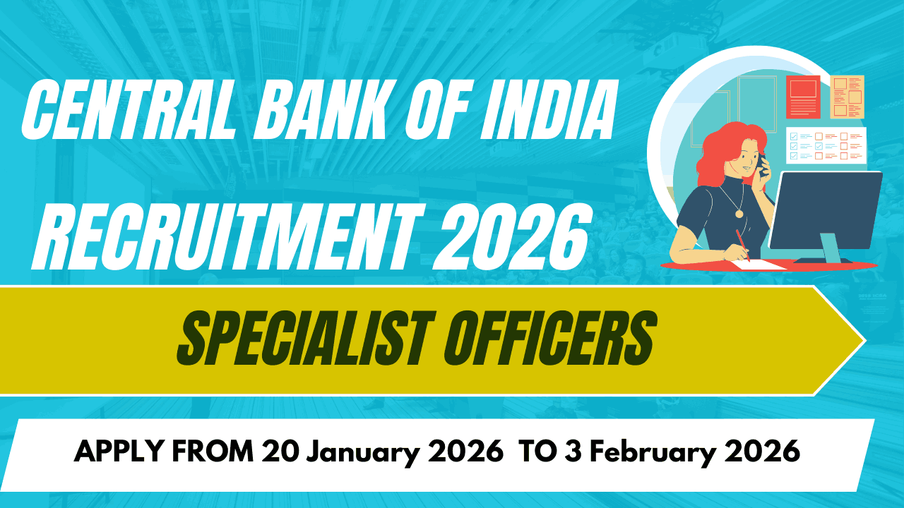 Central Bank of India Recruitment 2026