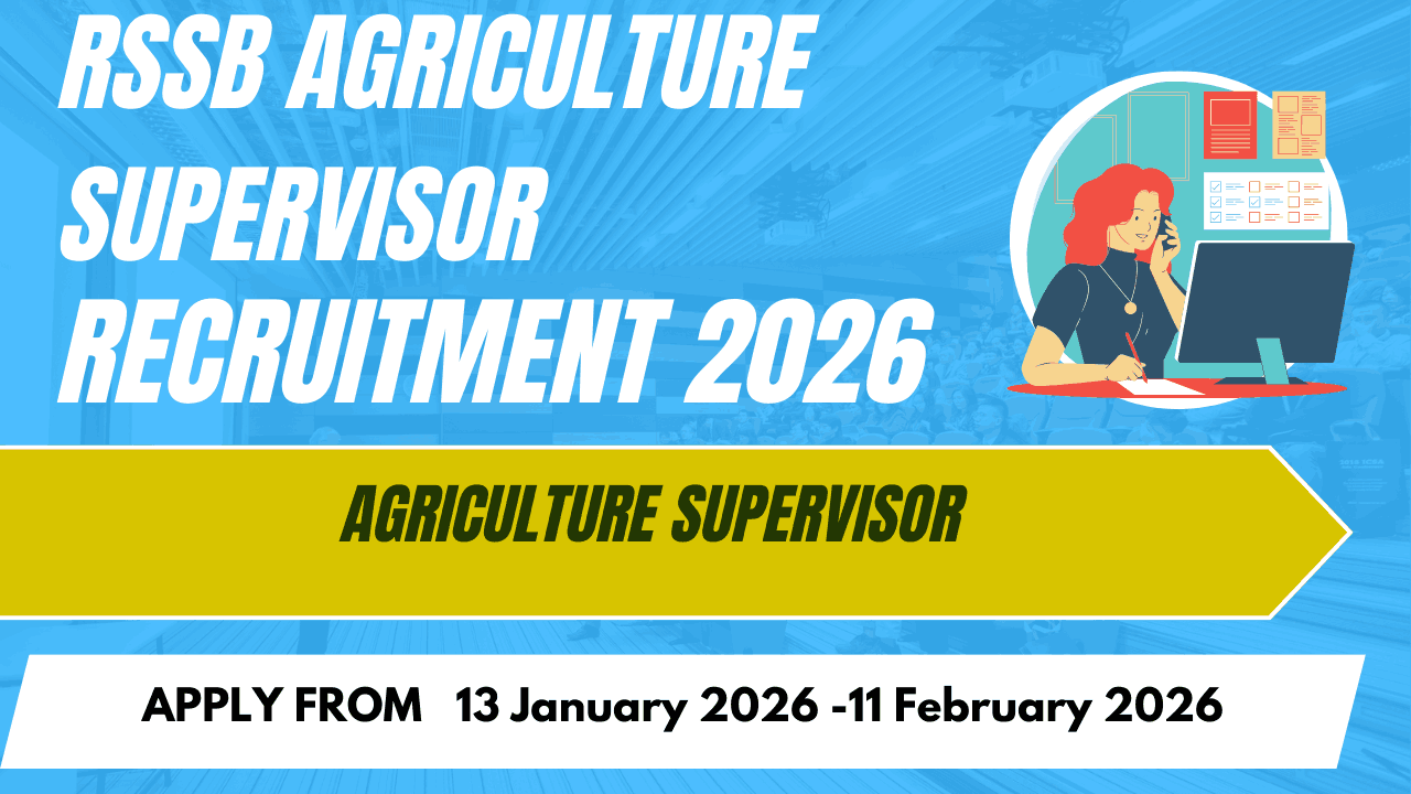 RSSB Agriculture Supervisor Recruitment 2026