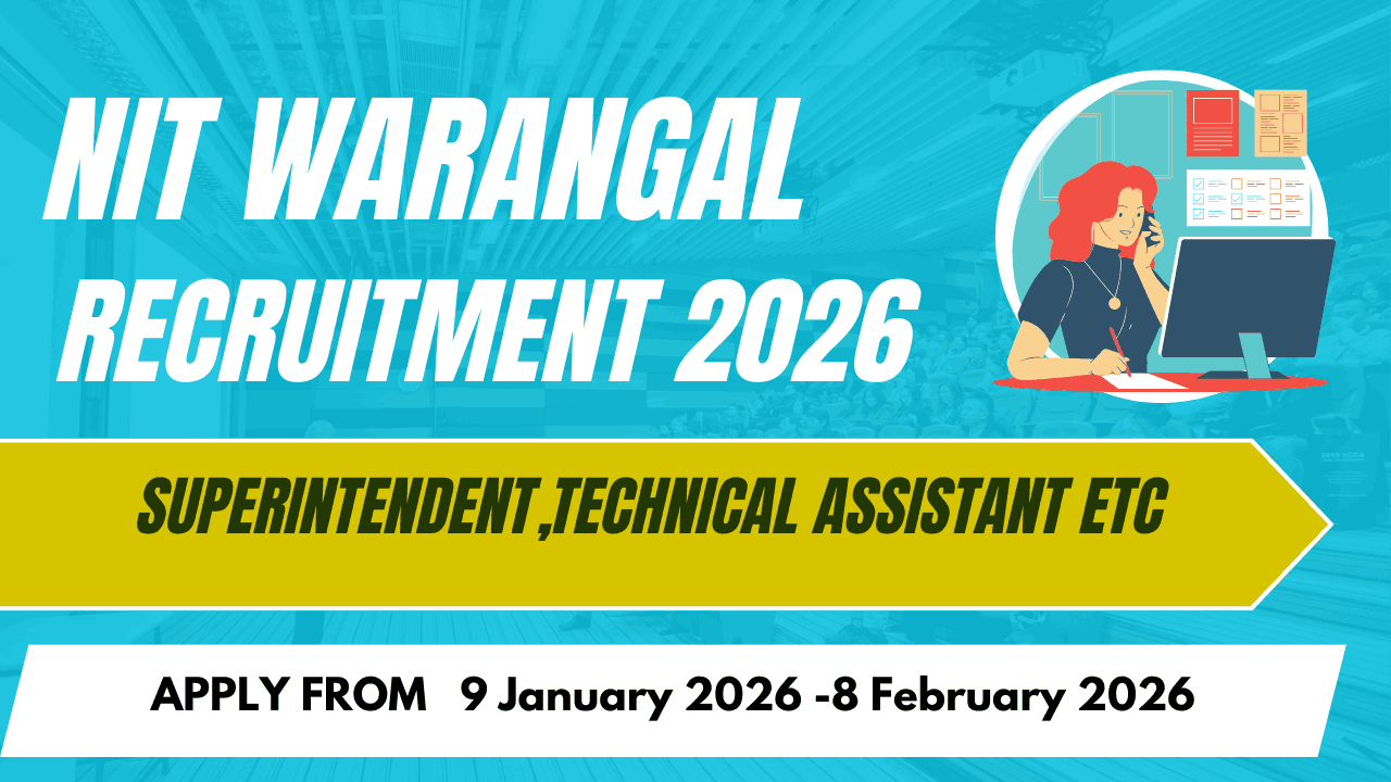 NIT Warangal Recruitment 2026