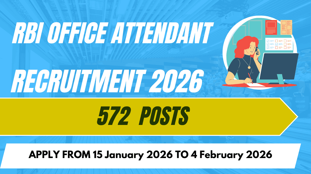 RBI Office Attendant Recruitment 2026