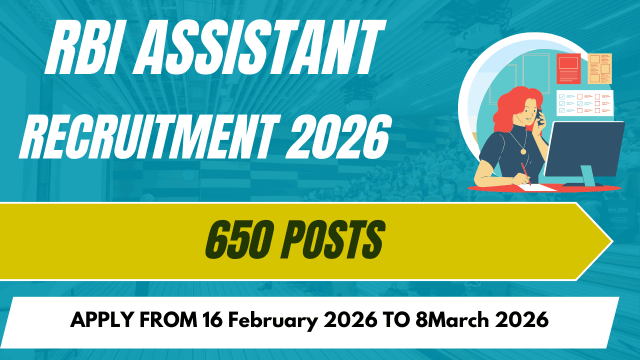 RBI Assistant Recruitment 2026