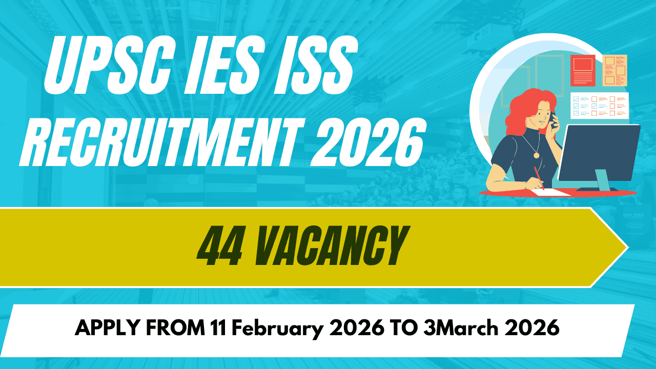 UPSC IES ISS 2026