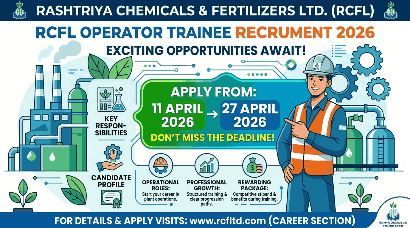 RCFL Operator Trainee Recruitment 2026