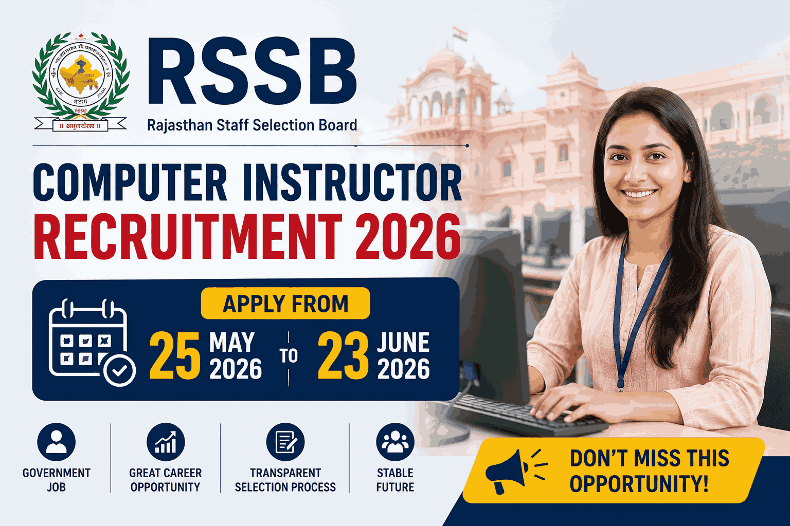 RSSB Computer Instructor Recruitment 2026